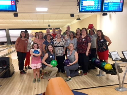 Members at the Bowling with Strangers event