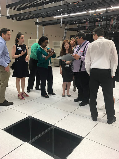 Members touring U-F's data center